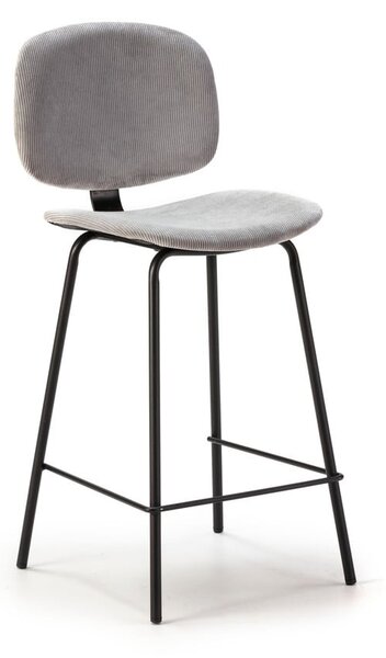 Světle šedé barové židle v sadě 2 ks (výška sedáku 66 cm) Arus – Marckeric