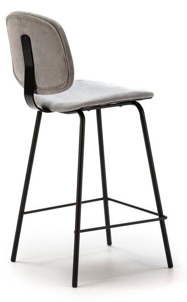 Světle šedé barové židle v sadě 2 ks (výška sedáku 66 cm) Arus – Marckeric