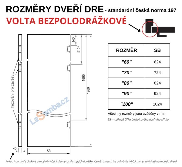 Interiérové dveře DRE VOLTA 1