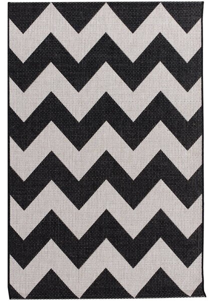 Koberec Modern Chevron black/beige 160x230cm