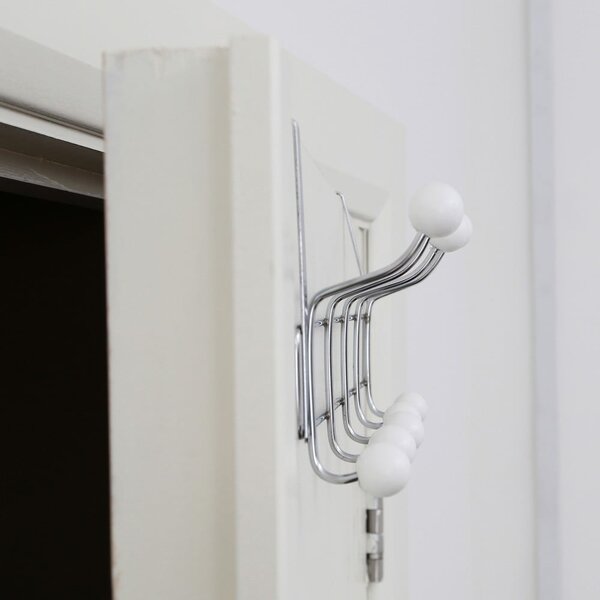 Kovový věšák na dveře ve stříbrné barvě 40,5 cm Jaxen – Premier Housewares