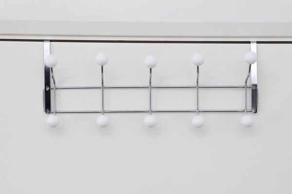 Kovový věšák na dveře ve stříbrné barvě 40,5 cm Jaxen – Premier Housewares