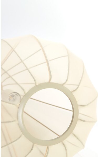 Béžové závěsné svítidlo s textilním stínidlem ø 38 cm Itela – Light & Living