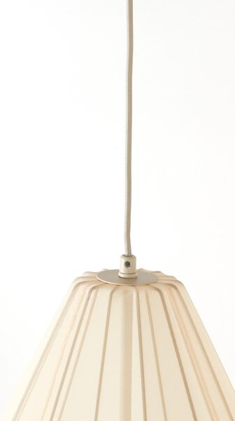Béžové závěsné svítidlo s textilním stínidlem ø 38 cm Itela – Light & Living