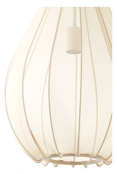 Béžové závěsné svítidlo s textilním stínidlem ø 38 cm Itela – Light & Living