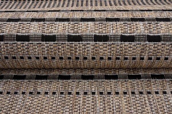 Makro Abra Kusový koberec Sisal MELISSA KF84A hnědý béžový Rozměr: 60x100 cm