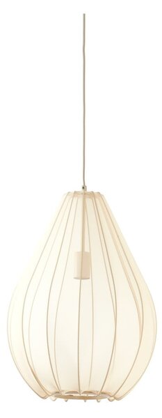 Béžové závěsné svítidlo s textilním stínidlem ø 38 cm Itela – Light & Living