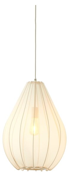 Béžové závěsné svítidlo s textilním stínidlem ø 38 cm Itela – Light & Living