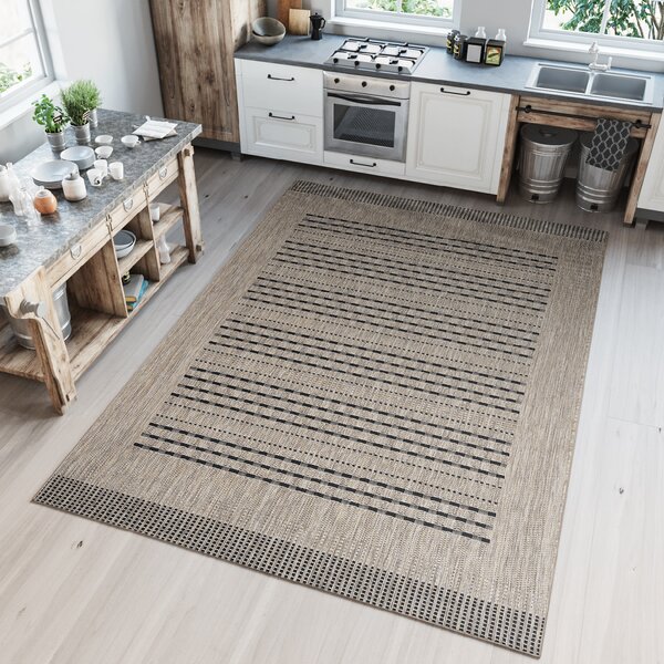 Makro Abra Kusový koberec Sisal MELISSA KF84A hnědý béžový Rozměr: 60x100 cm