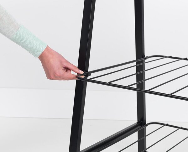 Černý ocelový stojan na oblečení Linn – Brabantia