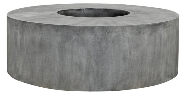 Pottery Pots Venkovní květináč kulatý Jumbo Seating Round, Grey (barva šedá), kolekce Natural, kompozit Fiberstone, průměr 140 cm x v 47,5 cm, objem cca 116 l