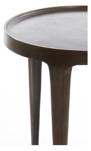 Kovový kulatý odkládací stolek ø 43 cm Tobias – Light & Living