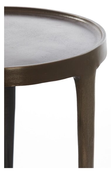 Kovový kulatý odkládací stolek ø 43 cm Tobias – Light & Living
