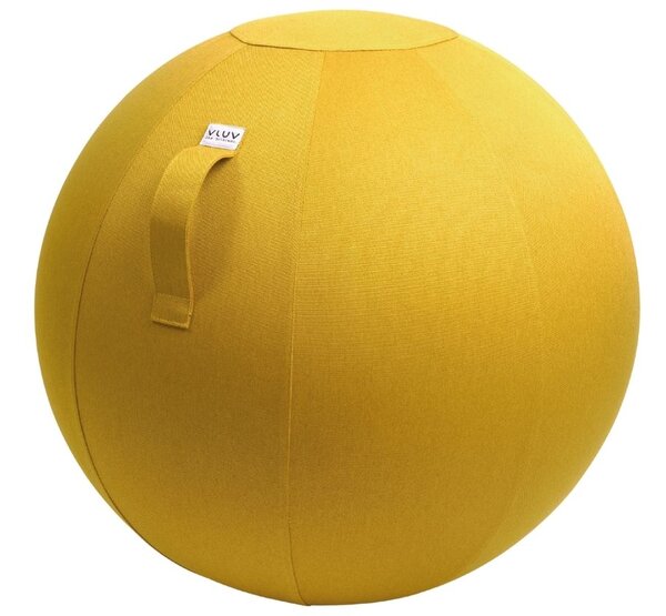 Hořčicově žlutý sedací / gymnastický míč VLUV LEIV Ø 65 cm