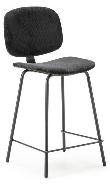 Černé barové židle v sadě 2 ks (výška sedáku 66 cm) Arus – Marckeric