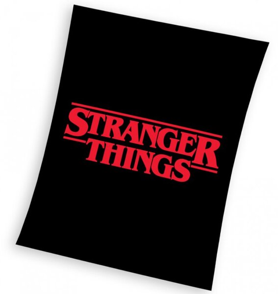 Dětská deka Stranger Things Black 130x170 cm