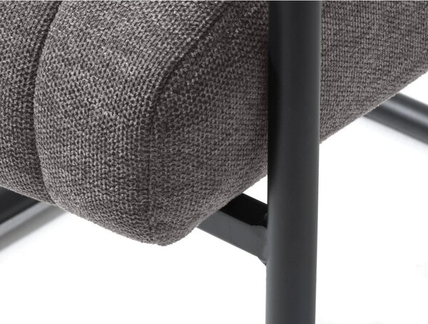 Tmavě šedá jídelní židle Trout – Unique Furniture