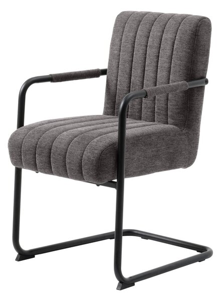 Tmavě šedá jídelní židle Trout – Unique Furniture