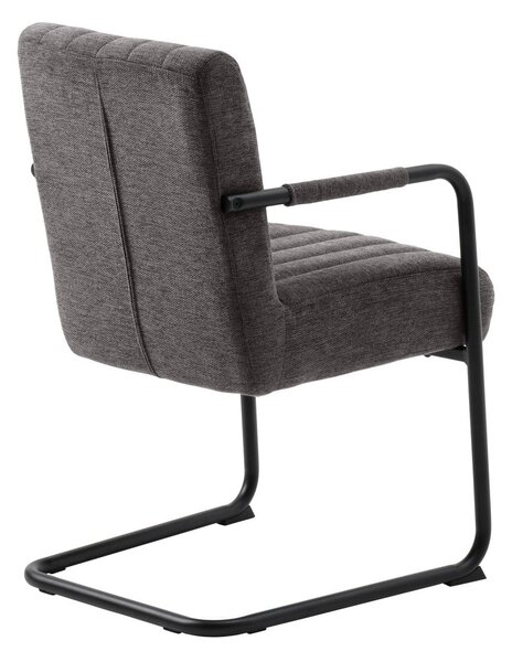 Tmavě šedá jídelní židle Trout – Unique Furniture