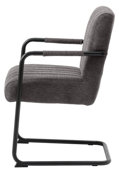 Tmavě šedá jídelní židle Trout – Unique Furniture