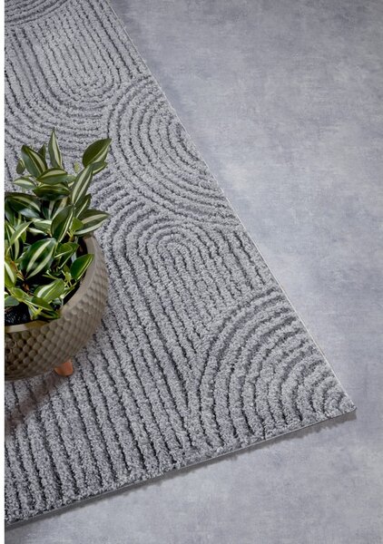 Šedý běhoun 80x240 cm Chappe Light Grey – Elle Decoration