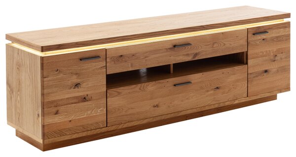 NÍZKÁ KOMODA, dub, barvy dubu, 210/68/50 cm Linea Natura - Komody z masivu