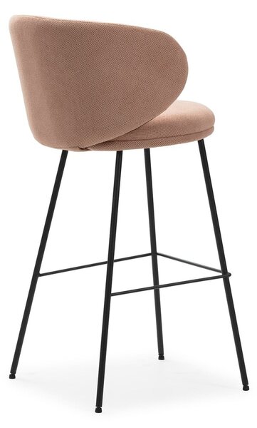 Světle růžové barové židle v sadě 2 ks (výška sedáku 65 cm) Rush – Marckeric