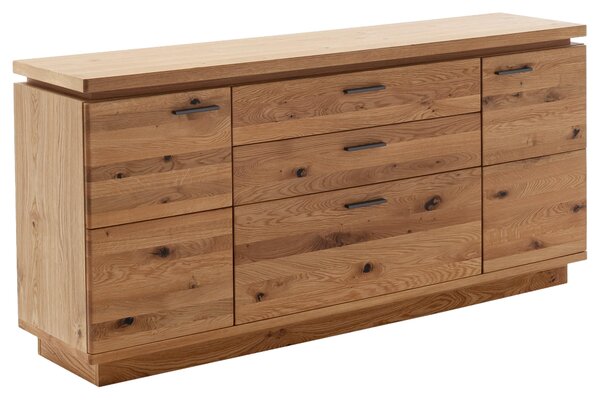 ŠIROKÁ KOMODA, dub, 180/84/44 cm Linea Natura - Šuplíkové komody
