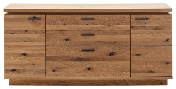 ŠIROKÁ KOMODA, dub, 180/84/44 cm Linea Natura - Šuplíkové komody