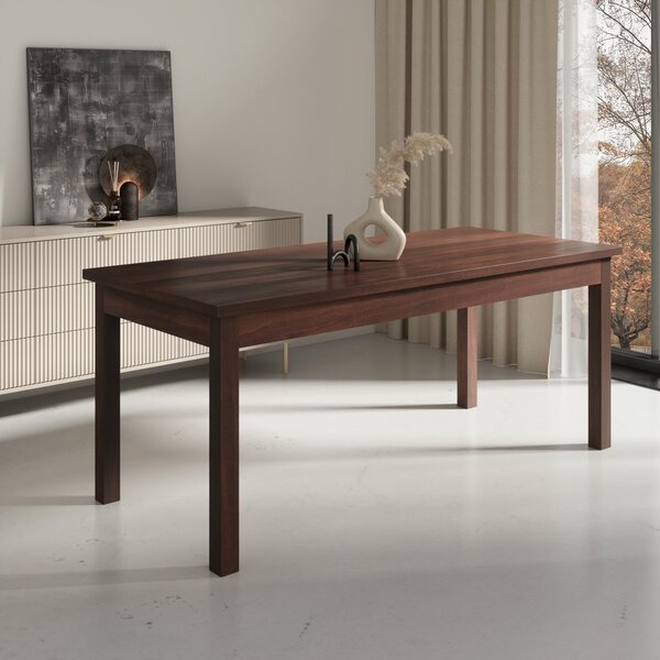 Jídelní stůl pro 6 osob 140x80 cm CADLA 11 - tmavý ořech