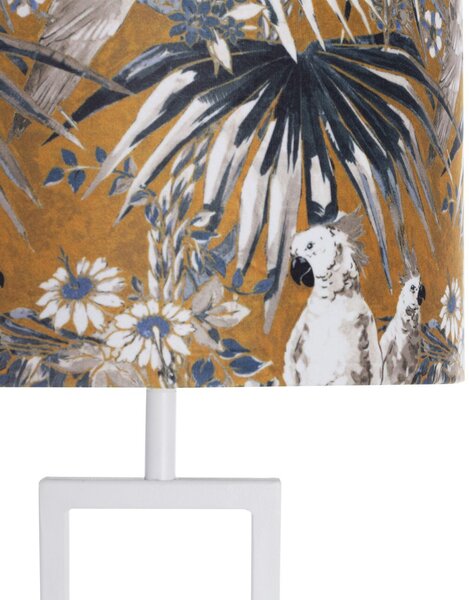Stolní lampa White Parot 78cm