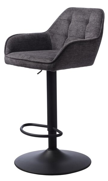 Tmavě šedá barová židle s nastavitelnou výškou Nolan – Unique Furniture
