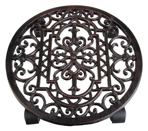 Kovový pojízdný podstavec pod květináč ø 29 cm Ornament – Esschert Design