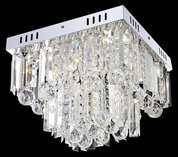 Globo 68594-6A LED stropní svítidlo Cleo 6x3W | 250lm | 4000K - průhledný křišťál, chrom