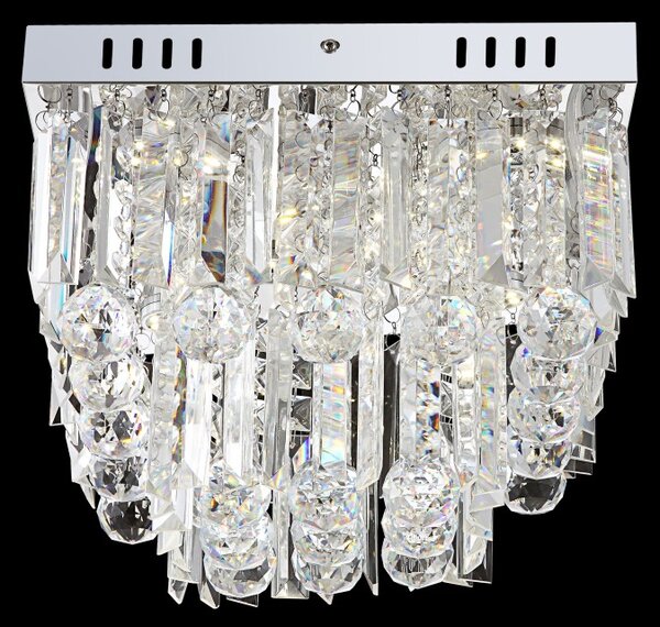 Globo 68594-6A LED stropní svítidlo Cleo 6x3W | 250lm | 4000K - průhledný křišťál, chrom