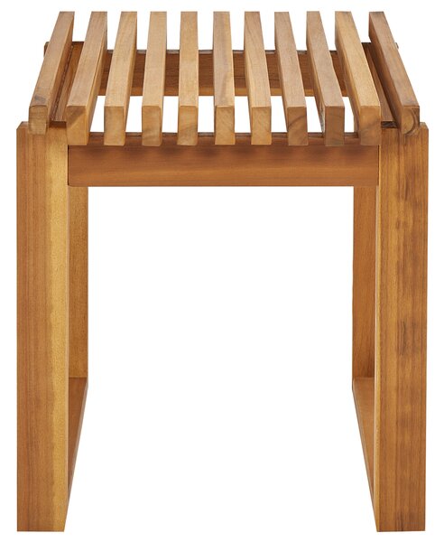 Zahradní odkládací stolek BELLANO 35 cm 40 cm Akáciové dřevo Hnědá