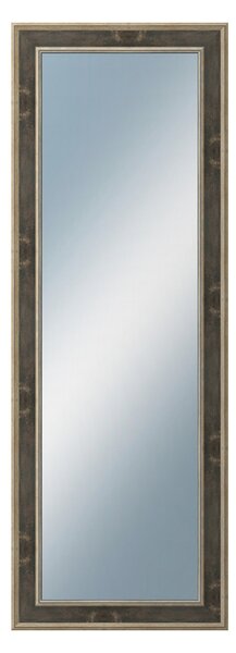 DANTIK - Zarámované zrcadlo - rozměr s rámem cca 50x140 cm z lišty TOOTH zlato černá (2780)