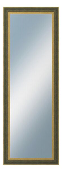 DANTIK - Zarámované zrcadlo - rozměr s rámem cca 50x140 cm z lišty ZVRATNÁ zelenozlatá plast (3070)