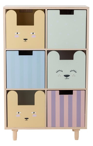 Dětská komoda z masivu pavlovnie v přírodní barvě 55x88,5x25,5 cm Calle – Bloomingville Mini