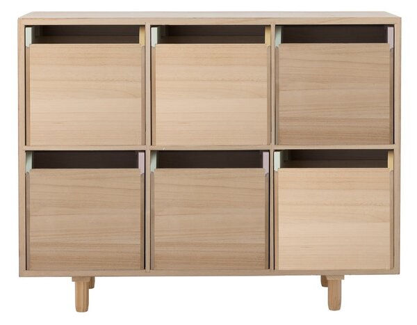 Dětská komoda z masivu pavlovnie v přírodní barvě 55x88,5x25,5 cm Calle – Bloomingville Mini