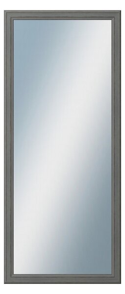 DANTIK - Zarámované zrcadlo - rozměr s rámem cca 60x140 cm z lišty STEP tmavěšedá (3021)