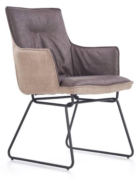 Jídelní židle HANS 2 šedá/béžová