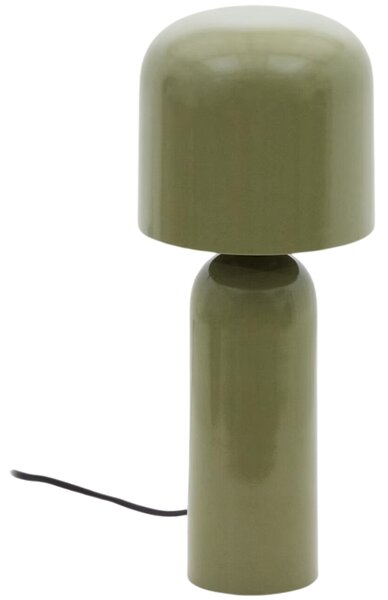 Zelená kovová stolní lampa Kave Home Monze