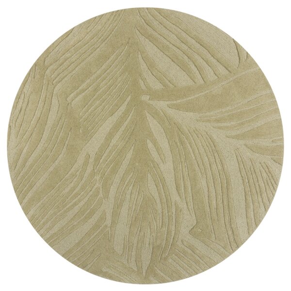 Flair Rugs koberce Kusový koberec Solace Lino Leaf Sage kruh - 160x160 (průměr) kruh cm