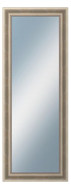 DANTIK - Zarámované zrcadlo - rozměr s rámem cca 60x160 cm z lišty KŘÍDLO velké stříbrné patina (2773)