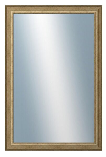 DANTIK - Zarámované zrcadlo - rozměr s rámem cca 80x120 cm z lišty HRAD stříbrná patina (2823)