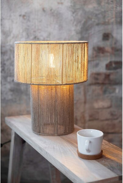 Stolní lampa v přírodní barvě se stínidlem z juty (výška 38 cm) Soga – Markslöjd