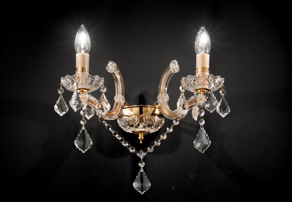 Nástěnné svítidlo Ideal lux FLORIAN 035659 - zlatá