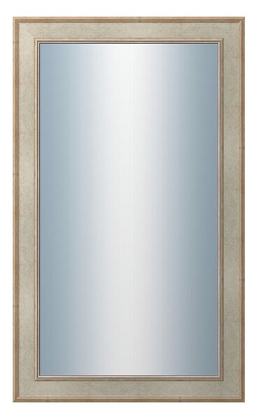 DANTIK - Zarámované zrcadlo - rozměr s rámem cca 60x100 cm z lišty TOOTH stříbrná (2779)