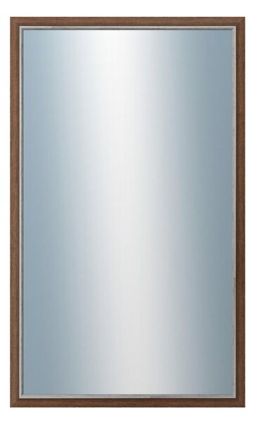 DANTIK - Zarámované zrcadlo - rozměr s rámem cca 60x100 cm z lišty TAIGA hnědá (3107)
